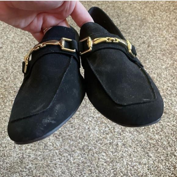 Women's Christian Siriano Black Suede Loafers Size 7.5 - Picture 4 of 7